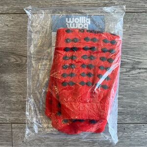 Pillow Paws Adult XL Patient Non Skid Hospital Socks Red NWT